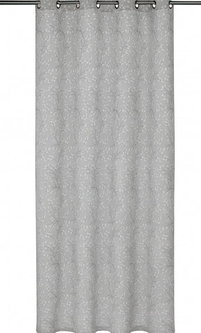 Ösenschal Kirschblüte grau BxH 140x245cm