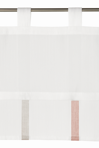 Design Schlaufen Scheibengardine rose taupe BxH 45x150cm