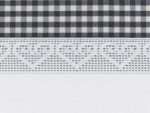Design Scheibengardine anthrazit grau HxB 45x135cm