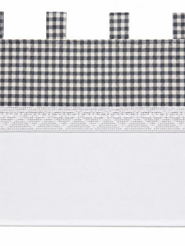 Design Scheibengardine anthrazit grau HxB 45x135cm