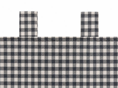 Design Scheibengardine anthrazit grau HxB 45x135cm