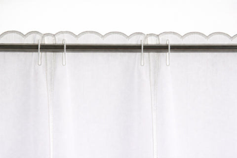 Scheibengardine Stick Rose creme nach Maß