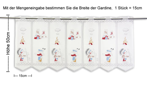 Scheibengardine Indianer nach Maß