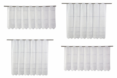 Scheibengardine Jacquard nach Maß