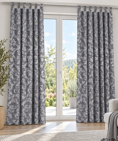 Schlaufenschal Lyon silber BxH 140x245cm