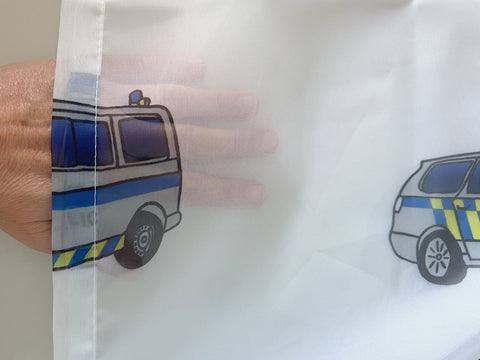Schlaufenschal Police blau BxH 135x255cm