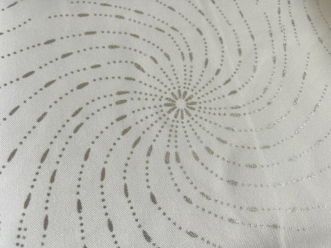 Ösenschal "Bozen" weiß silber BxH 135x235cm