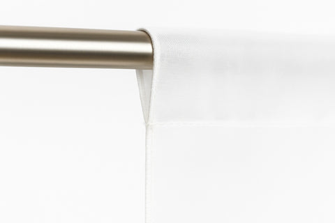 Design Mini Flächenvorhang Set weiß bestickt Leuchtturm grau 4142