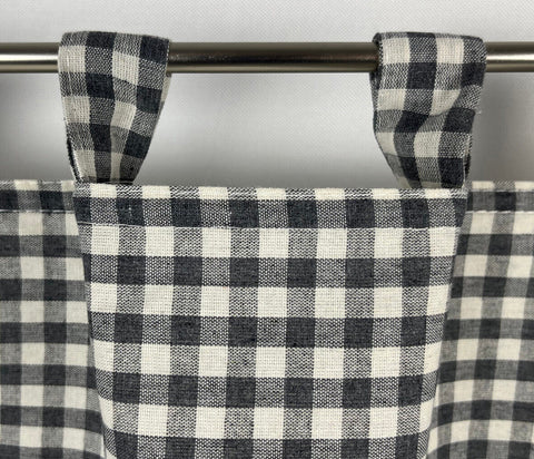 Design Scheibengardine anthrazit grau 45x135cm