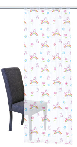Schlaufenschal Einhorn Regenbogen multicolor BxH 140x245cm