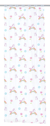 Schlaufenschal Einhorn Regenbogen multicolor BxH 140x245cm