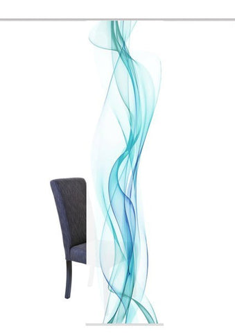 Flächenvorhang Haze petrol BxH 60x245cm