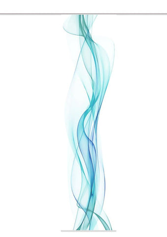Flächenvorhang Haze petrol BxH 60x245cm