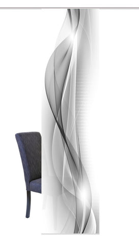 Flächenvorhang Neblana grau BxH 60x245cm