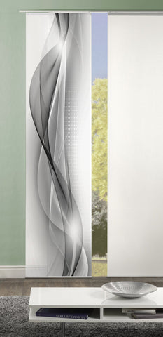 Flächenvorhang Neblana grau BxH 60x245cm