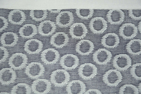 Schlaufenschal Streifen anthrazit Kringel 2299 BxH 140x245cm