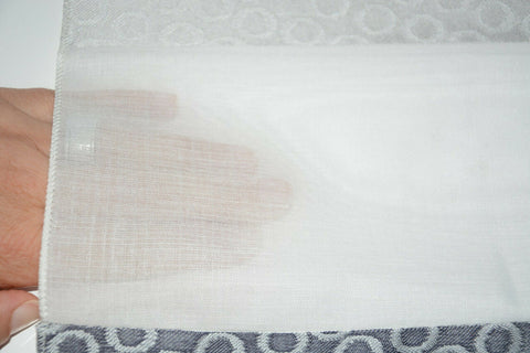 Schlaufenschal Streifen anthrazit Kringel 2299 BxH 140x245cm