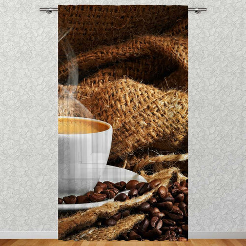 Schal mit Druckmotiv Kaffeetasse Kaffee BxH 135x245cm (transparent)