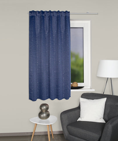 Blackout "Moon & Stars" Verdunkelungsvorhang blau BxH 135x175/245cm