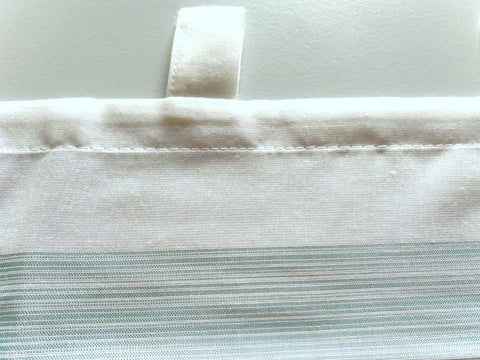 Panneaux 50x140cm Streifen grau petrol 4063-04 recycled Scheibengardine