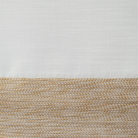 Design Mini Flächenvorhang Set beige weiß Scheibengardine 2291-13