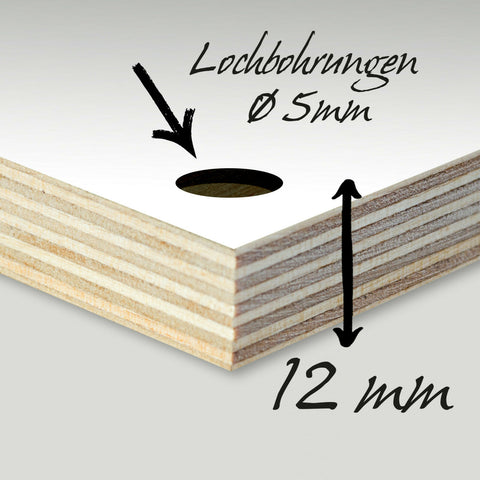 Holzschild "Vertrau mir, du kannst Tanzen" bedruckt 20x20cm Deko