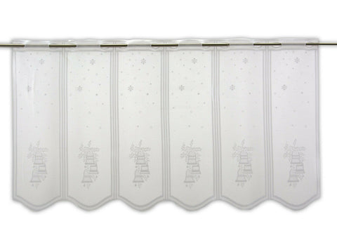 nach Maß Scheibengardine Glocke Flocke Höhe 50cm 785-50