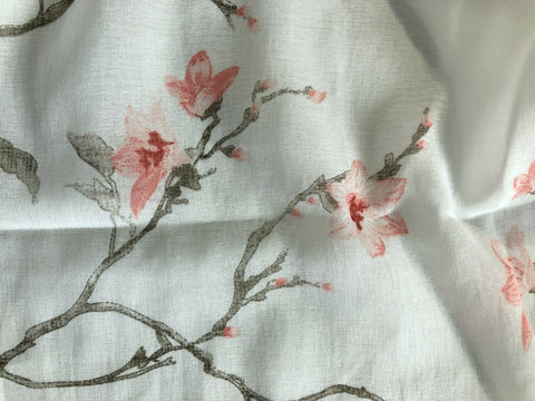 Schlaufenschal Blume apricot BxH 140x245cm offwhite 2557