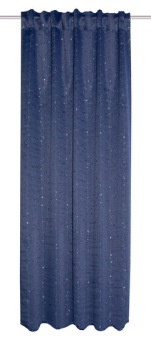 Blackout "Moon & Stars" Verdunkelungsvorhang blau BxH 135x175/245cm