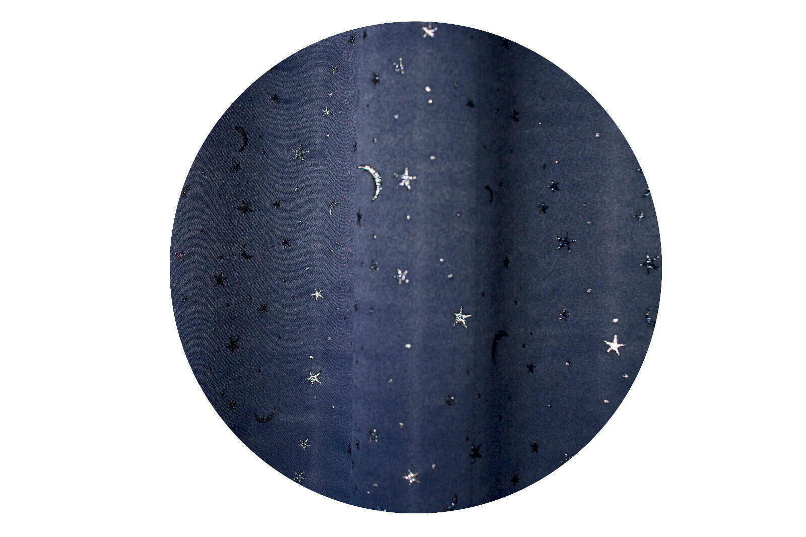 Blackout "Moon & Stars" Verdunkelungsvorhang blau BxH 135x175/245cm