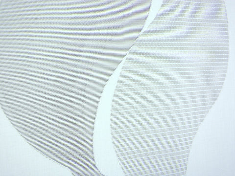 Flächenvorhang Schiebevorhang Welle weiß / grau BxH 60x245 Schiebegardine Glitzereffekt