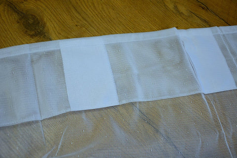Schlaufenschal Prinzessin mit verdeckten Schlaufen transparent BxH 140x245cm