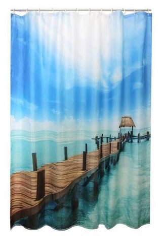 Textil-Duschvorhang Steg multicolor BxH 180x200cm