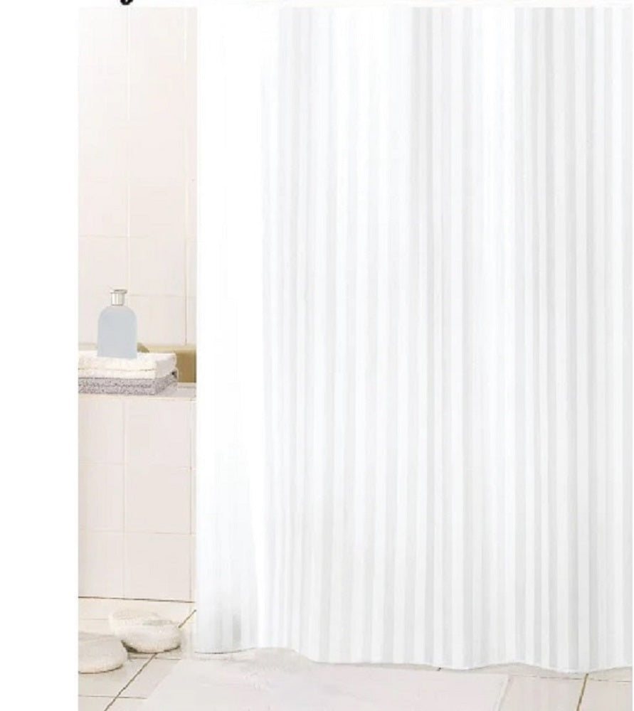 Textil-Duschvorhang Hilton weiß BxH 180x200cm