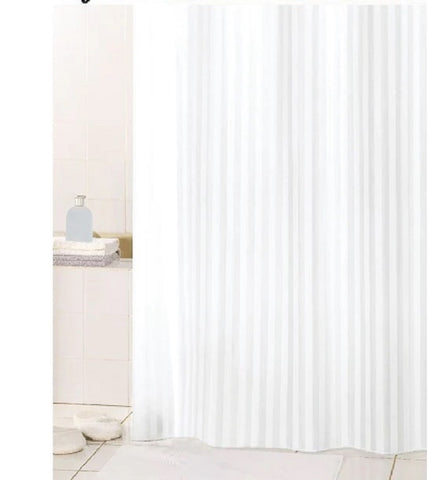 Textil-Duschvorhang Hilton weiß BxH 180x200cm