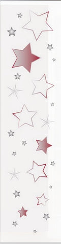 Flächenvorhang Stars rot BxH 60x245cm