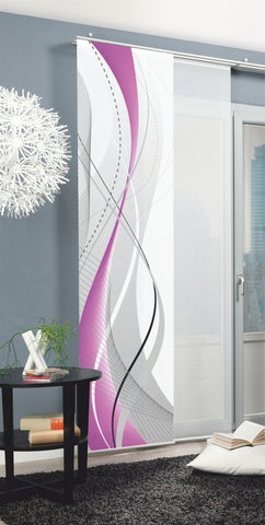 Flächenvorhang Carlisle brombeer BxH 60x245cm