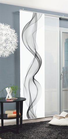 Flächenvorhang Edmonton grau BxH 60x245cm