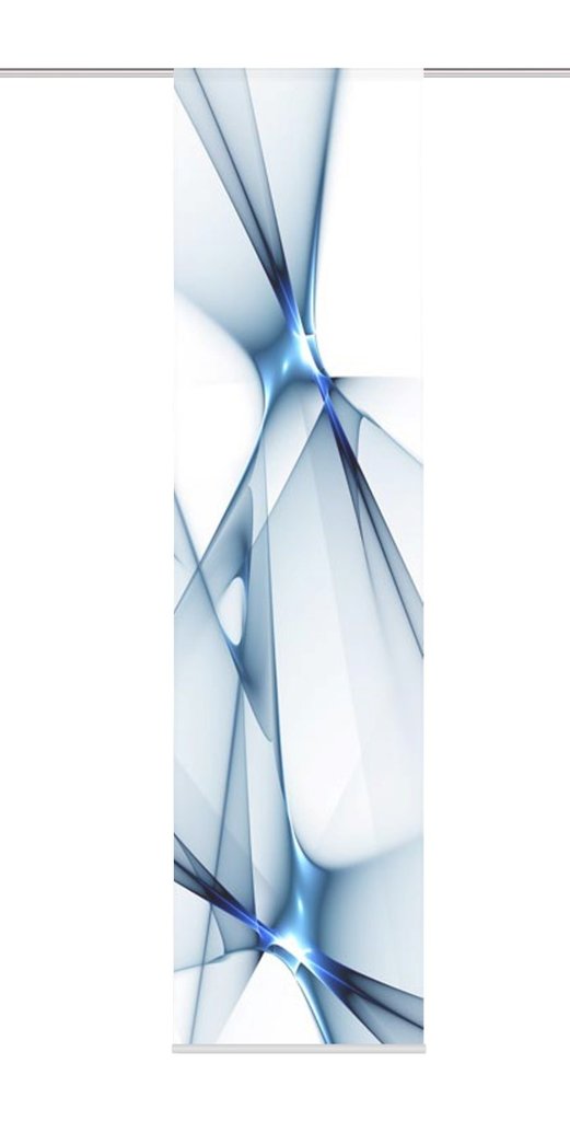 Flächenvorhang Franklin blau BxH 60x245cm