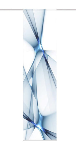 Flächenvorhang Franklin blau BxH 60x245cm