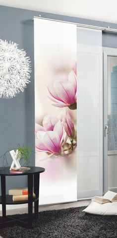 Flächenvorhang Magnene rosé BxH 60x245cm