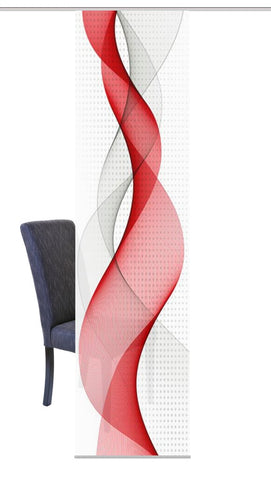 Flächenvorhang Opalia rot BxH 60x245cm
