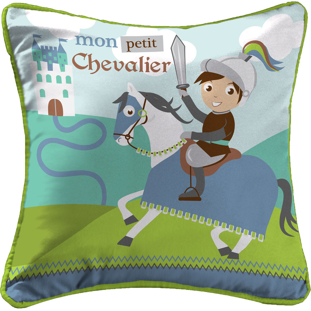 Kissen mit Füllung 40x40cm Kleiner Ritter