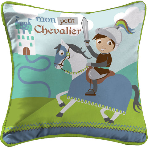 Kissen mit Füllung 40x40cm Kleiner Ritter