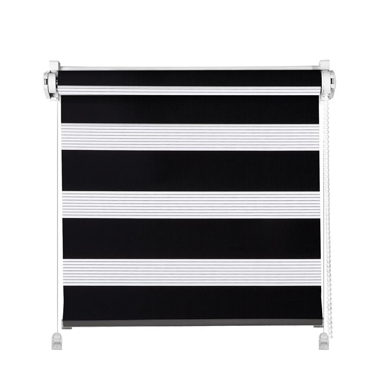 Klemmfix Click Doppelrollo 3 in 1 schwarz