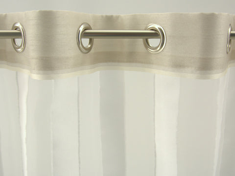 Ösen Bistrogardine beige 50x140cm Scheibengardine 2221