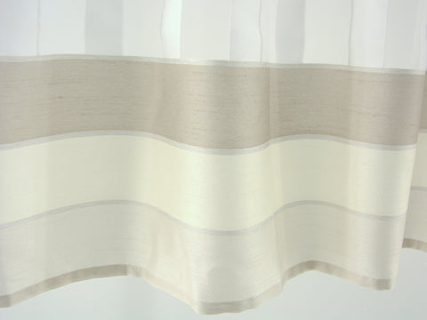 Ösen Bistrogardine beige 50x140cm Scheibengardine 2221