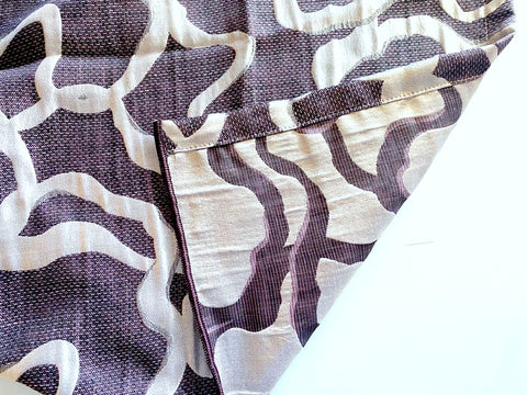 Ösenschal beere flieder BxH 140x245cm