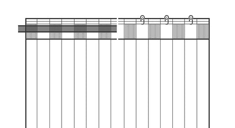 Schal mit verdeckten Schlaufen / Multifunktionsband Allure BxH140x245cm in verschiedenen Farben