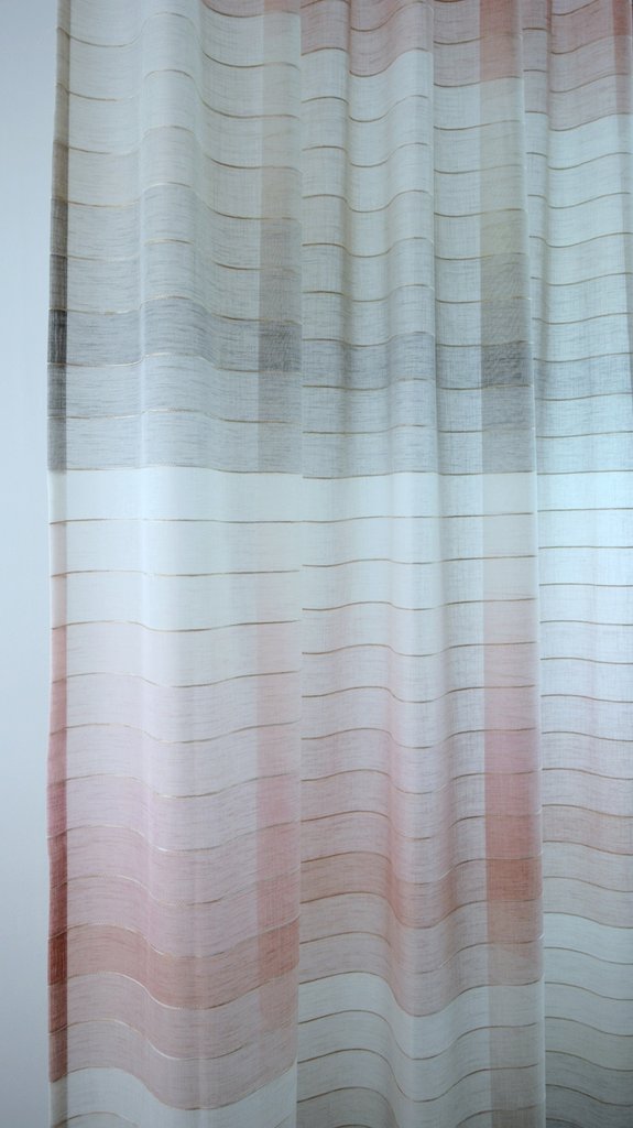 Schlaufenschal Farbverlauf rosa-braun Streifen BxH 140x245cm